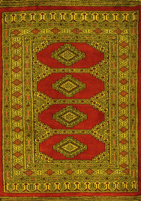 Southwestern Yellow Country Rug, tr2478yw