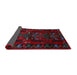 Sideview of Traditional Red Animal Rug, tr2479