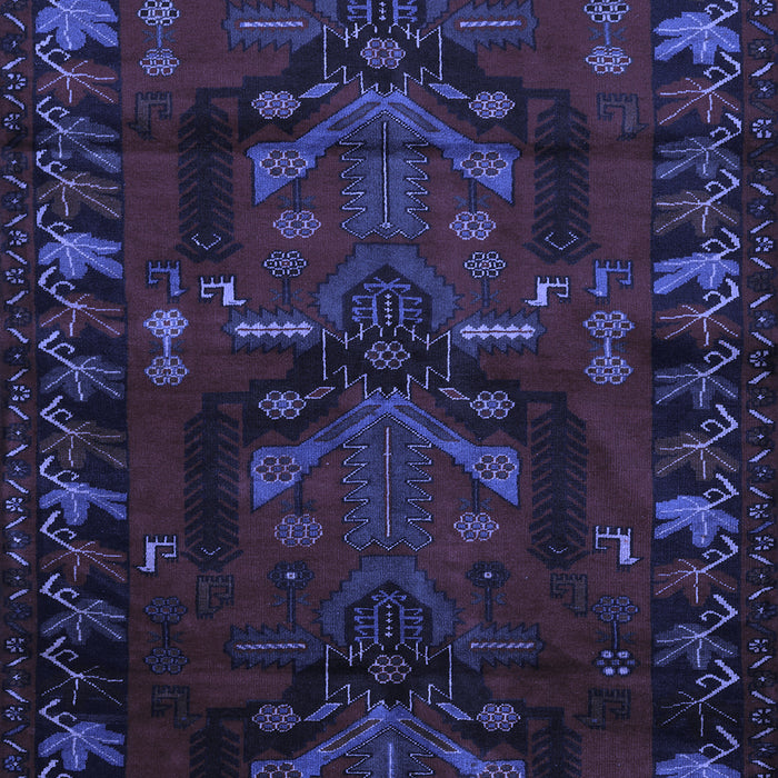 Machine Washable Animal Blue Traditional Rug, wshtr2479blu