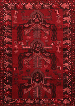 Animal Red Traditional Area Rugs