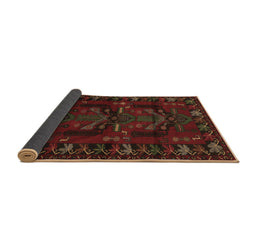 Sideview of Animal Brown Traditional Rug, tr2479brn