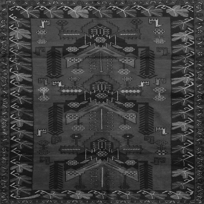 Round Machine Washable Animal Gray Traditional Rug, wshtr2479gry