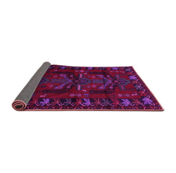 Sideview of Animal Pink Traditional Rug, tr2479pnk
