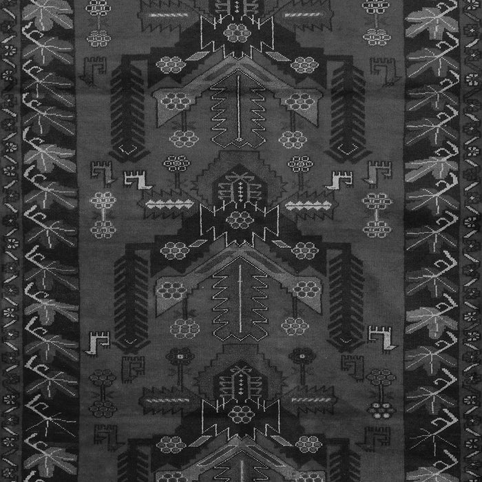 Serging Thickness of Machine Washable Animal Gray Traditional Rug, wshtr2479gry