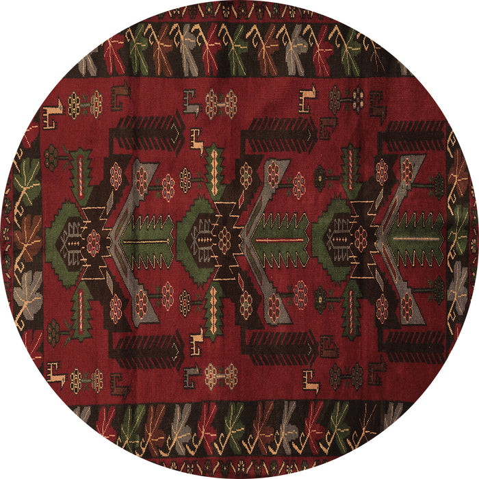 Round Machine Washable Animal Brown Traditional Rug, wshtr2479brn