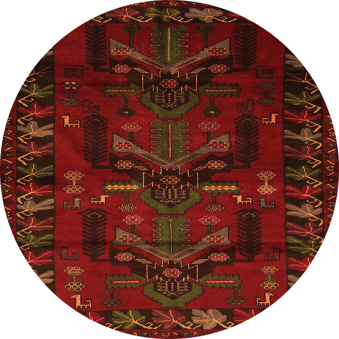 Machine Washable Animal Orange Traditional Area Rugs, wshtr2479org
