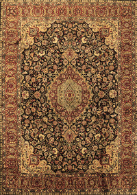 Medallion Brown Traditional Rug, tr247brn