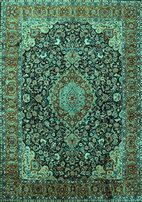 Medallion Turquoise Traditional Rug, tr247turq