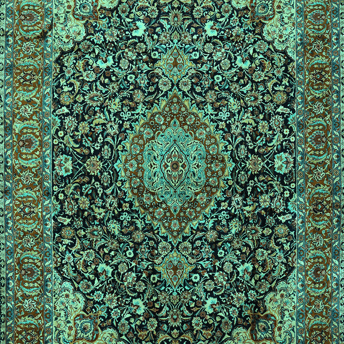 Medallion Turquoise Traditional Rug, tr247turq