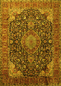 Medallion Yellow Traditional Rug, tr247yw