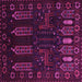 Square Persian Pink Traditional Rug, tr2480pnk