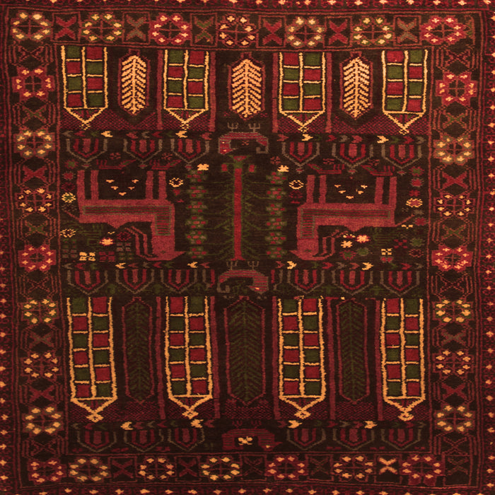 Serging Thickness of Persian Orange Traditional Rug, tr2480org