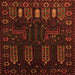 Serging Thickness of Persian Orange Traditional Rug, tr2480org