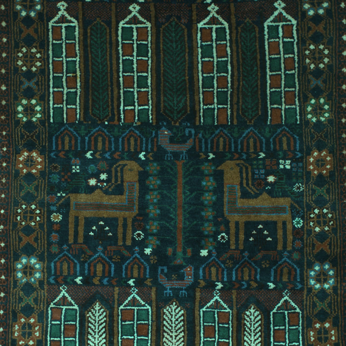 Machine Washable Persian Turquoise Traditional Area Rugs, wshtr2480turq