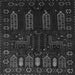 Serging Thickness of Persian Gray Traditional Rug, tr2480gry