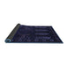 Sideview of Persian Blue Traditional Rug, tr2480blu