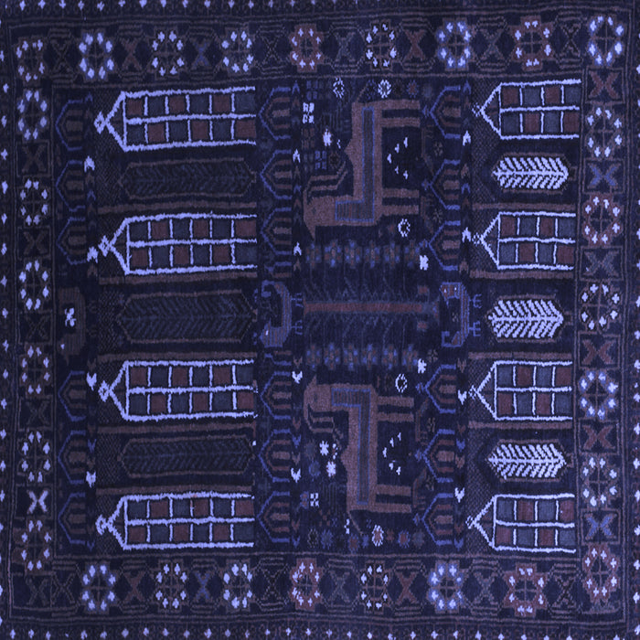 Square Persian Blue Traditional Rug, tr2480blu