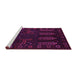 Sideview of Machine Washable Persian Pink Traditional Rug, wshtr2480pnk