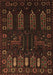 Machine Washable Persian Brown Traditional Rug, wshtr2480brn