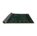 Sideview of Persian Turquoise Traditional Rug, tr2480turq