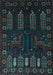 Machine Washable Persian Light Blue Traditional Rug, wshtr2480lblu