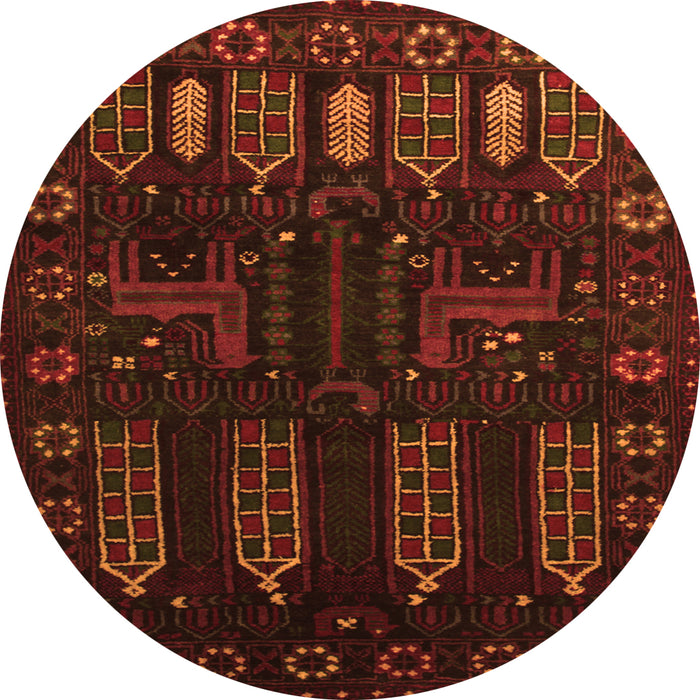 Square Persian Orange Traditional Rug, tr2480org