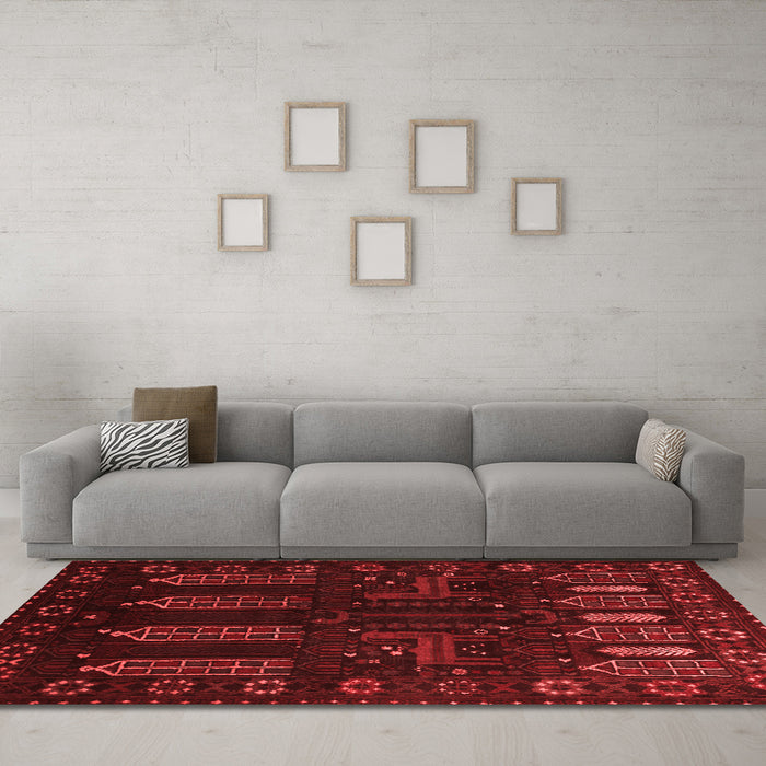 Traditional Red Washable Rugs