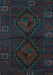 Machine Washable Persian Light Blue Traditional Rug, wshtr2481lblu