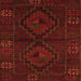Serging Thickness of Persian Orange Traditional Rug, tr2481org