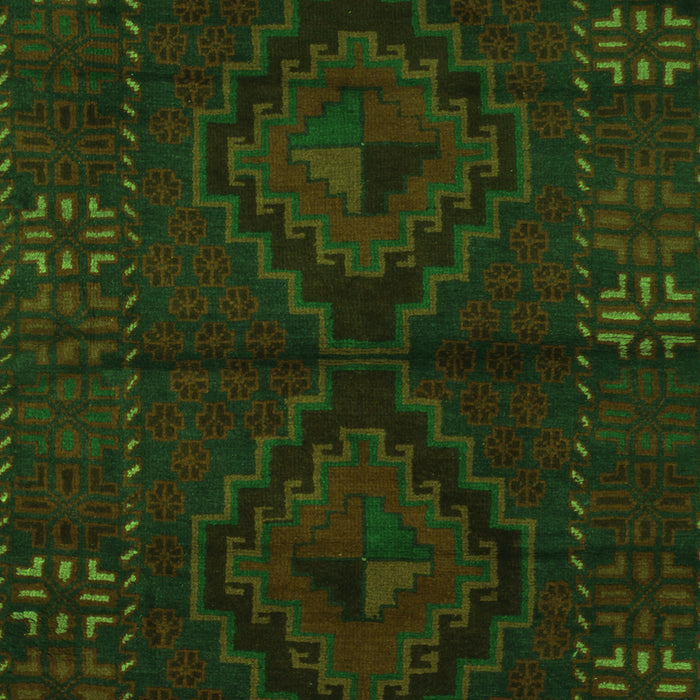 Serging Thickness of Machine Washable Persian Green Traditional Area Rugs, wshtr2481grn