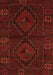 Serging Thickness of Machine Washable Persian Orange Traditional Area Rugs, wshtr2481org