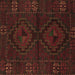 Square Persian Brown Traditional Rug, tr2481brn