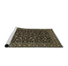 Sideview of Machine Washable Traditional Midnight Gray Rug, wshtr2482