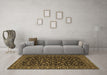 Machine Washable Persian Brown Traditional Rug in a Living Room,, wshtr2482brn