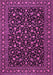 Machine Washable Persian Pink Traditional Rug, wshtr2482pnk