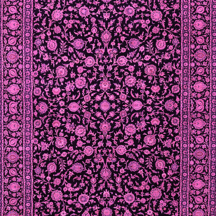 Machine Washable Persian Pink Traditional Rug, wshtr2482pnk