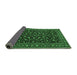 Sideview of Persian Emerald Green Traditional Rug, tr2482emgrn