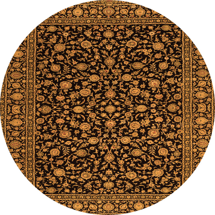 Square Persian Orange Traditional Rug, tr2482org