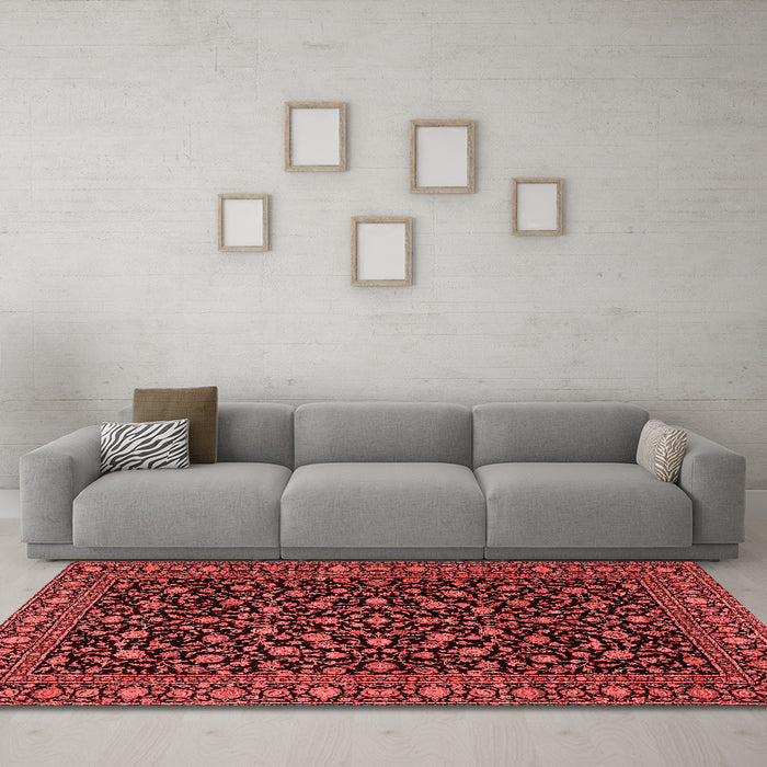 Traditional Red Washable Rugs