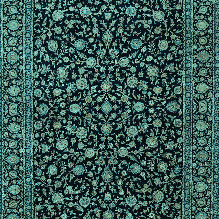 Machine Washable Persian Light Blue Traditional Rug, wshtr2482lblu