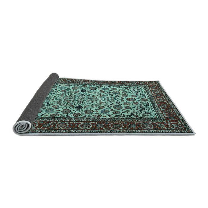 Sideview of Persian Light Blue Traditional Rug, tr2483lblu