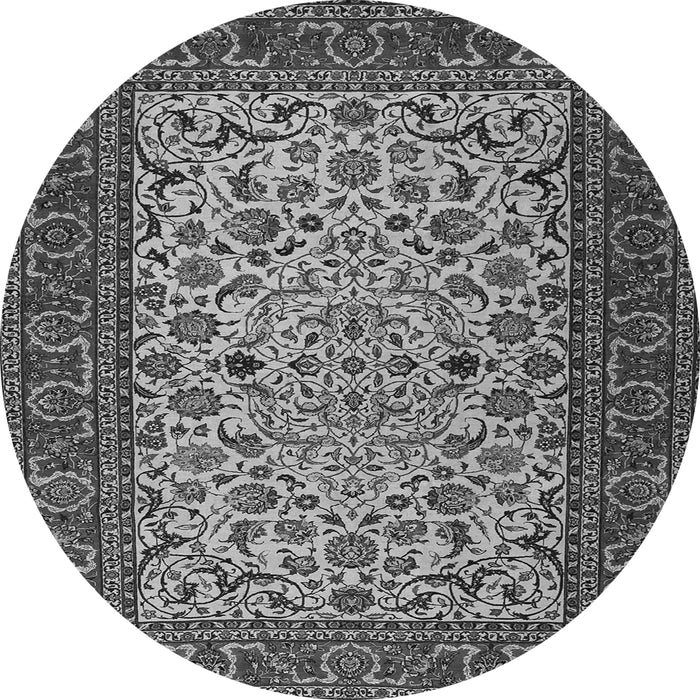 Machine Washable Persian Gray Traditional Rug, wshtr2483gry