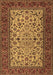 Machine Washable Persian Brown Traditional Rug, wshtr2483brn