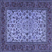 Square Persian Blue Traditional Rug, tr2483blu