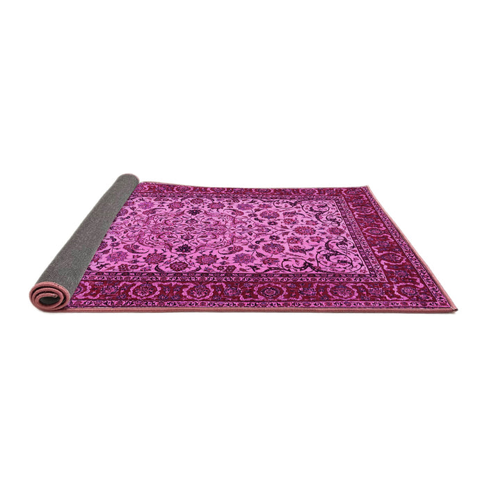 Sideview of Persian Pink Traditional Rug, tr2483pnk