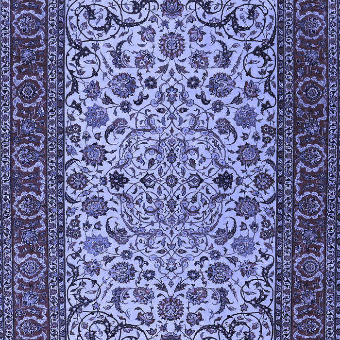 Machine Washable Persian Blue Traditional Rug, wshtr2483blu