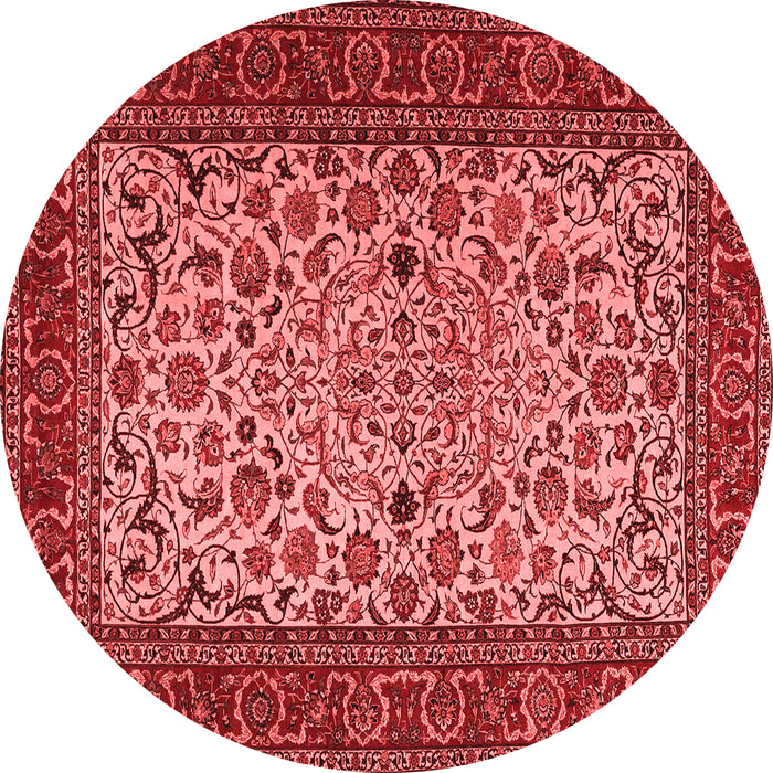 Machine Washable Persian Red Traditional Rug, wshtr2483red