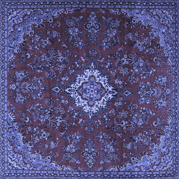Square Persian Blue Traditional Rug, tr2484blu