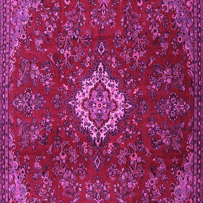 Machine Washable Persian Pink Traditional Rug, wshtr2484pnk