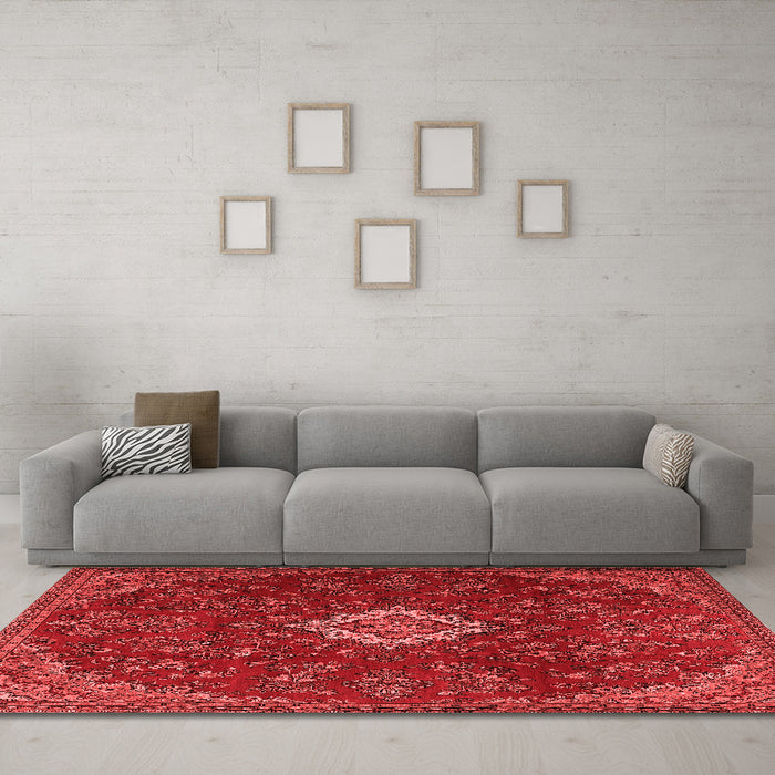Traditional Red Washable Rugs